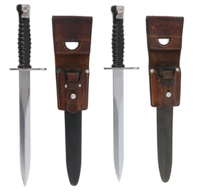 2 SWISS M57 BAYONET LOT
