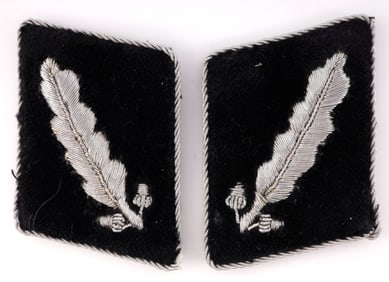 WWII GERMAN SS STANDARTENFUHRER COLLAR TABS