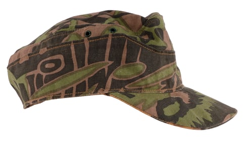 WWII GERMAN WAFFEN SS PALM TREE CAMOUFLAGE M43 CAP