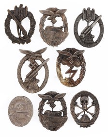 WWII GERMAN THIRD REICH WEHRMACHT BADGES LOT OF 8