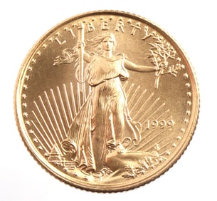 1996 GOLD 1/10 OZT OUNCE AMERICAN EAGLE BU COIN