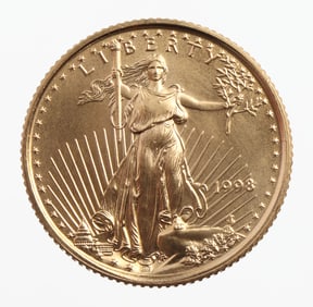 1998 GOLD 1/10 OZT OUNCE AMERICAN EAGLE BU COIN