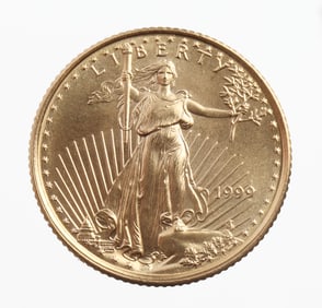 1999 GOLD 1/10 OZT OUNCE AMERICAN EAGLE BU COIN