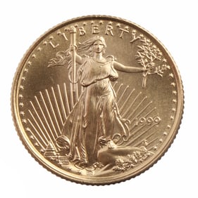 1999 GOLD 1/10 OZT OUNCE AMERICAN EAGLE BU COIN