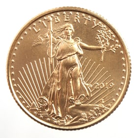 2019 GOLD 1/10 OZT OUNCE AMERICAN EAGLE BU COIN