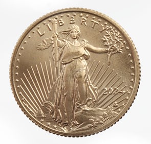 2024 GOLD 1/10 OZT OUNCE AMERICAN EAGLE BU COIN