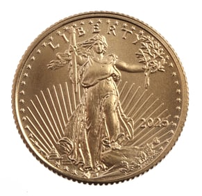 2025 GOLD 1/10 OZT OUNCE AMERICAN EAGLE BU COIN