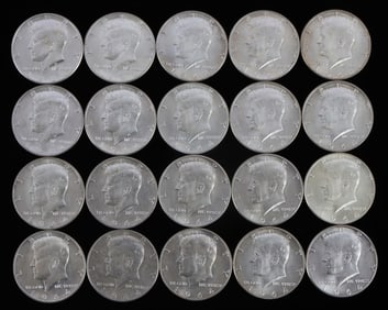 $10 FACE VALUE 90% SILVER KENNEDY HALF DOLLAR