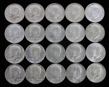 $10 FACE VALUE 90% SILVER KENNEDY HALF DOLLAR
