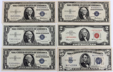 UNCIRCULATED SILVER CERTIFICATE STAR NOTE $11 FACE