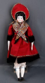 ANTIQUE 19TH CENTURY PORCELAIN DOLL 20 INCH