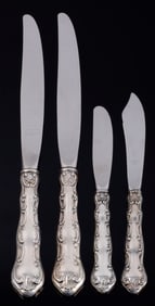 4 GORHAM STRASBOURG STERLING SILVER FLATWARE