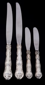 4 GORHAM STRASBOURG STERLING SILVER FLATWARE