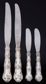 4 GORHAM STRASBOURG STERLING SILVER FLATWARE