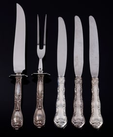 5 GORHAM STRASBOURG STERLING SILVER FLATWARE