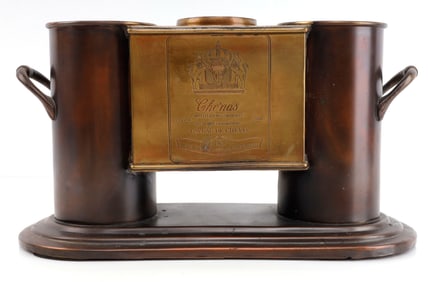 CHATEAU DE CHEVAS COPPER BRASS 1962 WINE COOLER