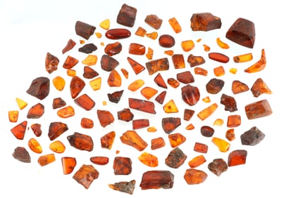 395 CARATS SMALL AMBER STONES POLISHED UNPOLISHED