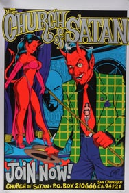 CHURCH OF SATAN RECRUITMENT POSTER PRINT COOP