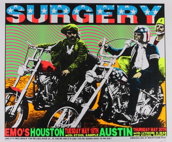 FRANK KOZIK SURGERY ART POSTER EASY RIDER
