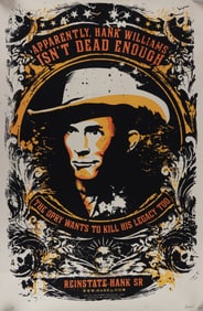 HANK WILLIAMS GRAND OLE OPRY PROTEST POSTER