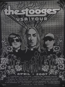 IGGY POP & THE STOOGES USA TOUR 2007 ART POSTER