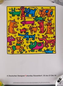KEITH HARING DEUTSCHER DUSSELDORF ART PRINT POSTER