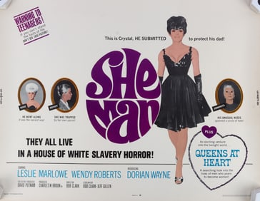 SHE-MAN THEATRICAL RELEASE MOVIE POSTER