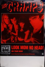 THE CRAMPS LOOK MOM NO HEAD PROMO POSTER