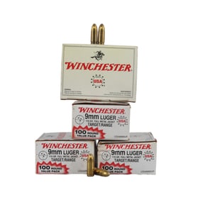 400 RDS 9MM LUGER 115GR FMJ WINCHESTER AMMO