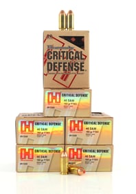 80 RDS .40 S&W 165GR JHP HORNADY CRITICAL DEFENSE