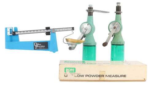 RCBS POWDER MEASURES & DILLON PRECISION BEAM SCALE