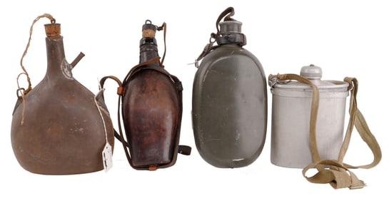 4 CANTEEN LOT GERMAN PRUSSIA FRENCH