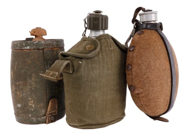 GERMAN FRENCH ITALIAN CANTEEN LOT OF 3