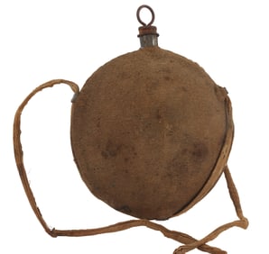 M1858 SMOOTH SIDE CIVIL WAR CANTEEN COVER & STRAP