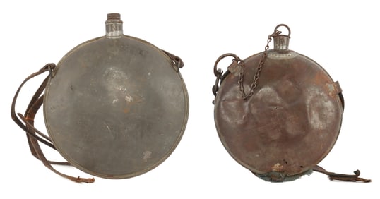 SMOOTH SIDE CIVIL WAR CANTEEN LOT OF 2