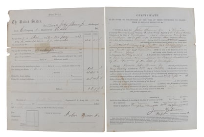 CIVIL WAR 1ST UNITED STATES SHARPSHOOTERS DS
