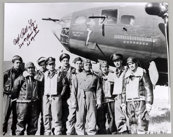 WWII US MEMPHIS BELLE CREW SIGNED ROBERT MORGAN