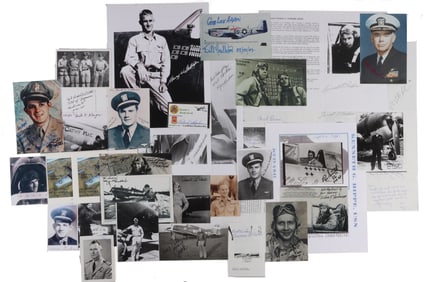 WWII US PILOTS ACES MEDAL OF HONOR WINNERS LOT 39