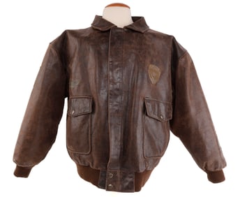 A-2 LEATHER TYPE FLIGHT JACKET FOX RUN