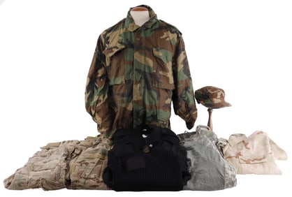 US ARMY CAMOUFLAGE COMBAT UNIFORM LOT BIG VARIETY