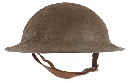 WWI COMPLETE US M1917 BRODIE STEEL COMBAT HELMET