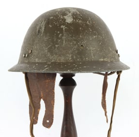 WWII JAPANESE CIVIL DEFENSE HELMET WITH LINER
