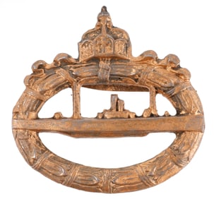 WWI IMPERIAL GERMAN U-BOAT BADGE RARE MAKER