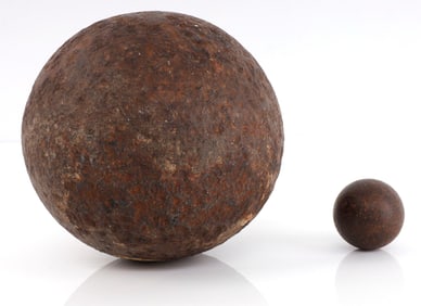 CIVIL WAR 6-POUNDER CANNON BALL & CANISTER SHOT
