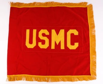 USMC US MARINE CORPS FRINGED GUIDON FLAG