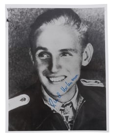 WWII GERMAN ACE ERICH HARTMANN AUTOGRAPH & HISTORY