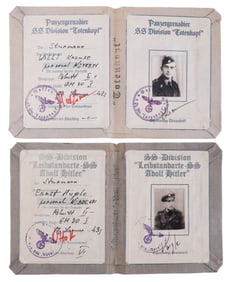 WWII GERMAN THIRD REICH AUSWEIS LOT OF 2