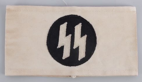 WWII GERMAN SS DOCTOR ARMBAND FROM AUSCHWITZ