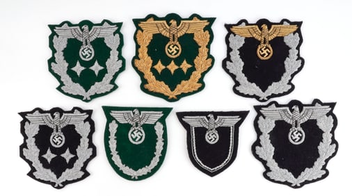 WWII GERMAN BULLION VISOR CAP SLEEVE INSIGNIA