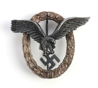 WWII GERMAN LUFTWAFFE PILOT BADGE